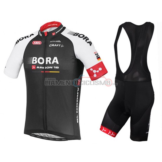 Abbigliamento Ciclismo Bora 2016 nero e rosso